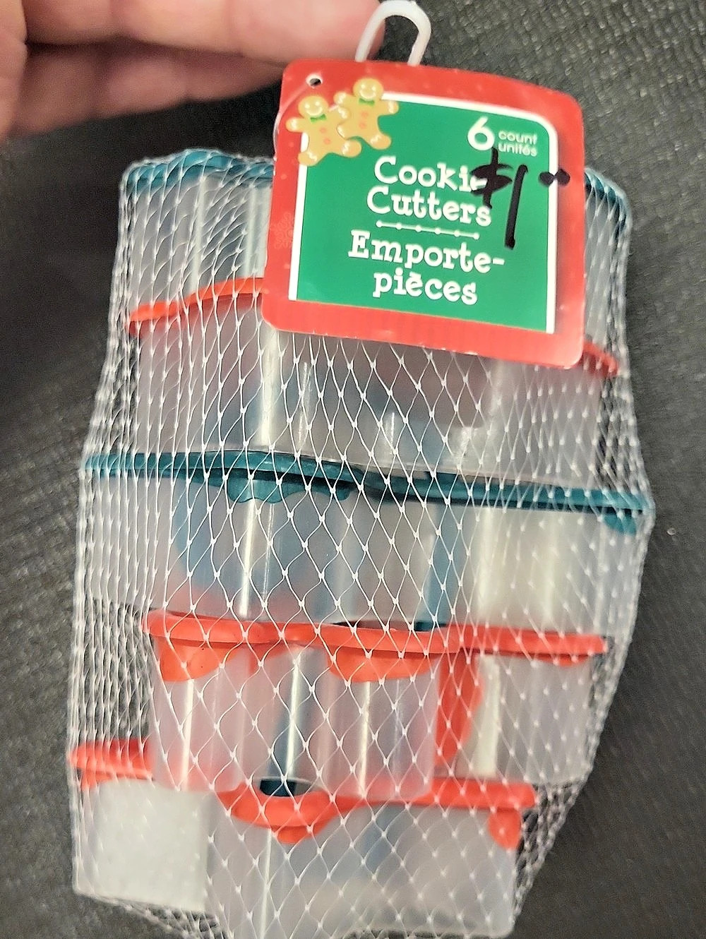 Cookie Cutters 6-Piece Set Red & Blue